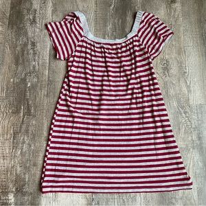 Splendid Babydoll top Maroon/Silver metallic Size Small
